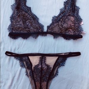 Victoria secret purple lace set